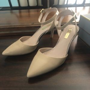 Ivory heels, size 6.5